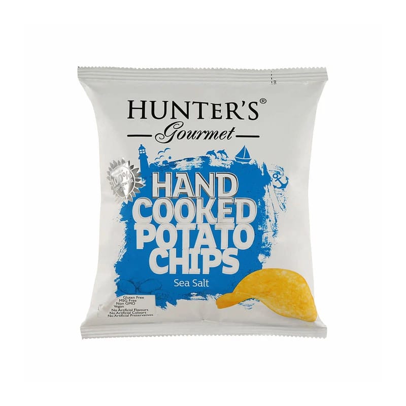 Hunter's Hand Cooked Potato Chips Sea Salt 40g