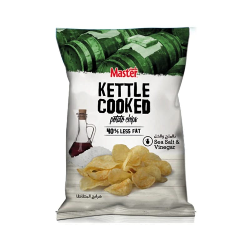 Master Kettle Cooked Sea Salt & Vinegar Potato Chips 80g