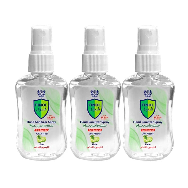 Finol Hand Sanitizer Spray Lime 3pcs x 50ml
