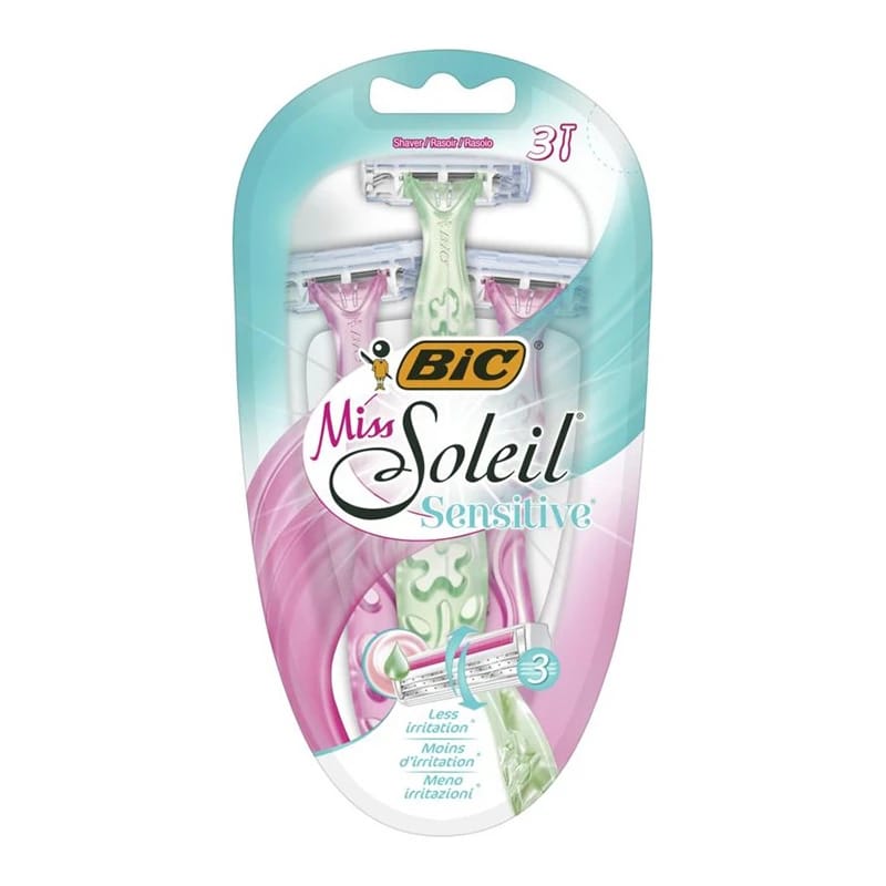 شفرات BIC Miss Soleil Sensitive بثلاث شفرات 3 قطع