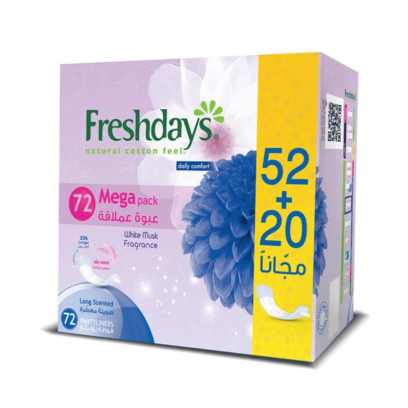 Freshdays Long Scented Pantyliners 72pcs