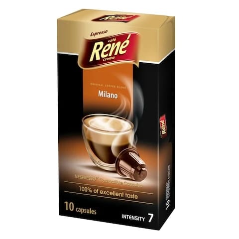 Cafe Rene Coffee Capsules Milano 10 Capsules