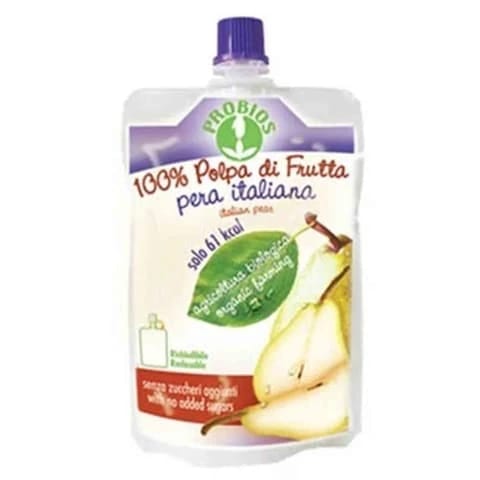 Probios Organic Pear Pulp Puree 100 Gram