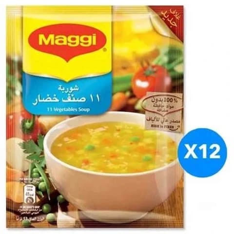 Maggi Soup 11 Vegetables 53 Gram 12 Pieces