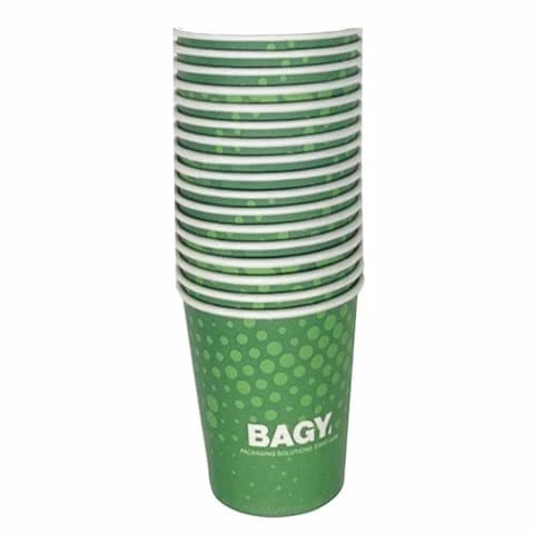 أكواب ورقية مطبوعة من Bagy بسعة 200 مل - 50 قطعة