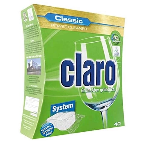 Claro Classic Dishwasher Tabs 40 Pieces