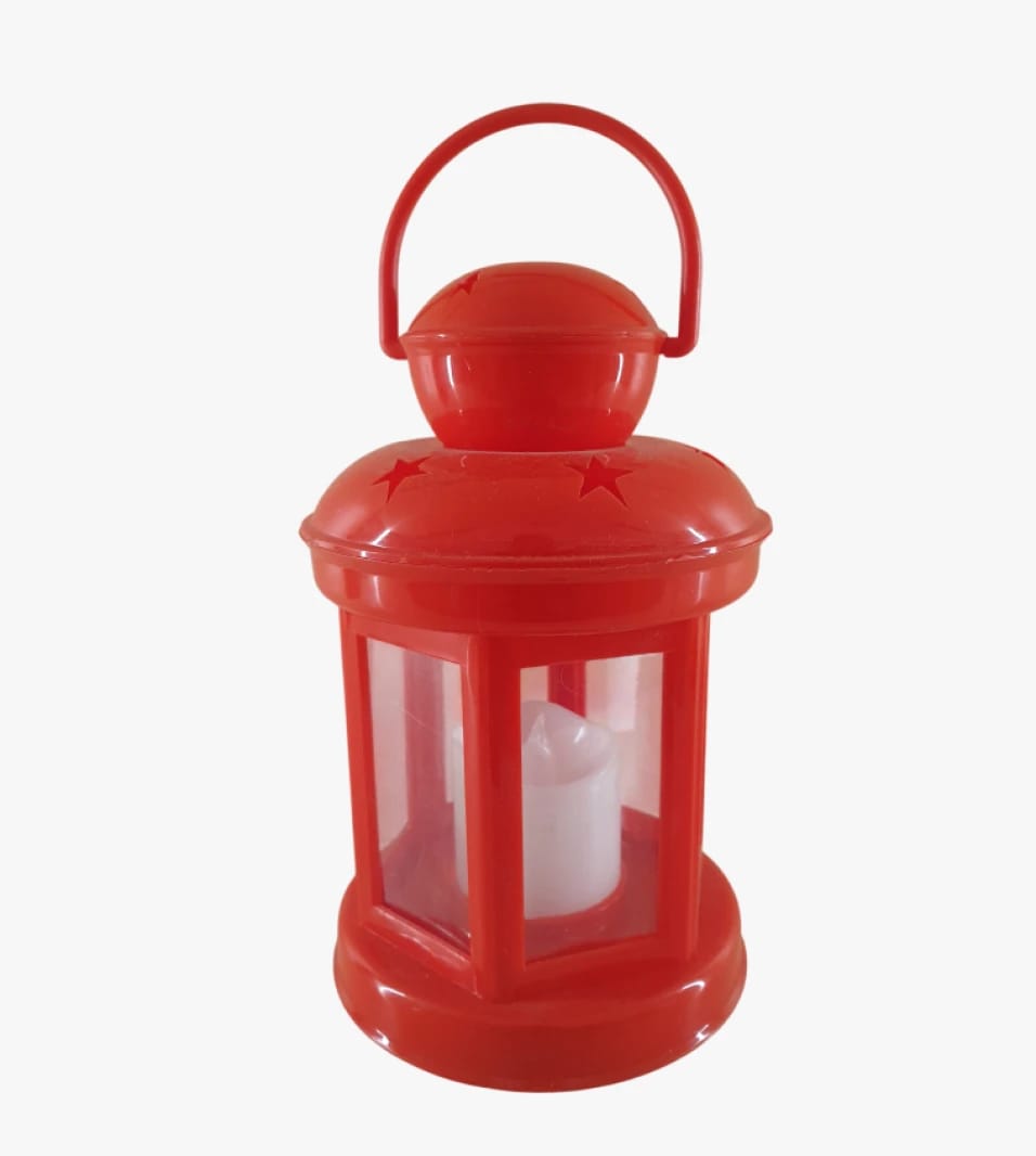 Magical Red Decorative Lantern for Celebration with Cozy LED Light for Aesthetic Touch and Perfect Indoor Decor