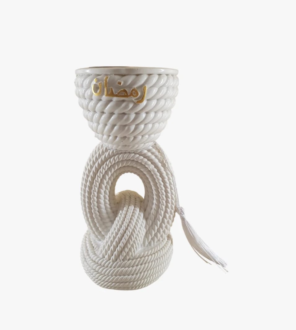 Classic Rope Design Incense Burner, Perfect for Ramadan Ambiance, for Lovers of Authentic Arabian Fragrances