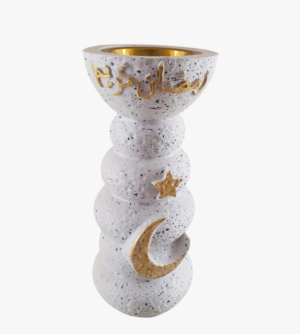 Luxury Brand Ramadan Spirit Incense Burner Bowl with Moon and Star Design for a Captivating Home Ambience