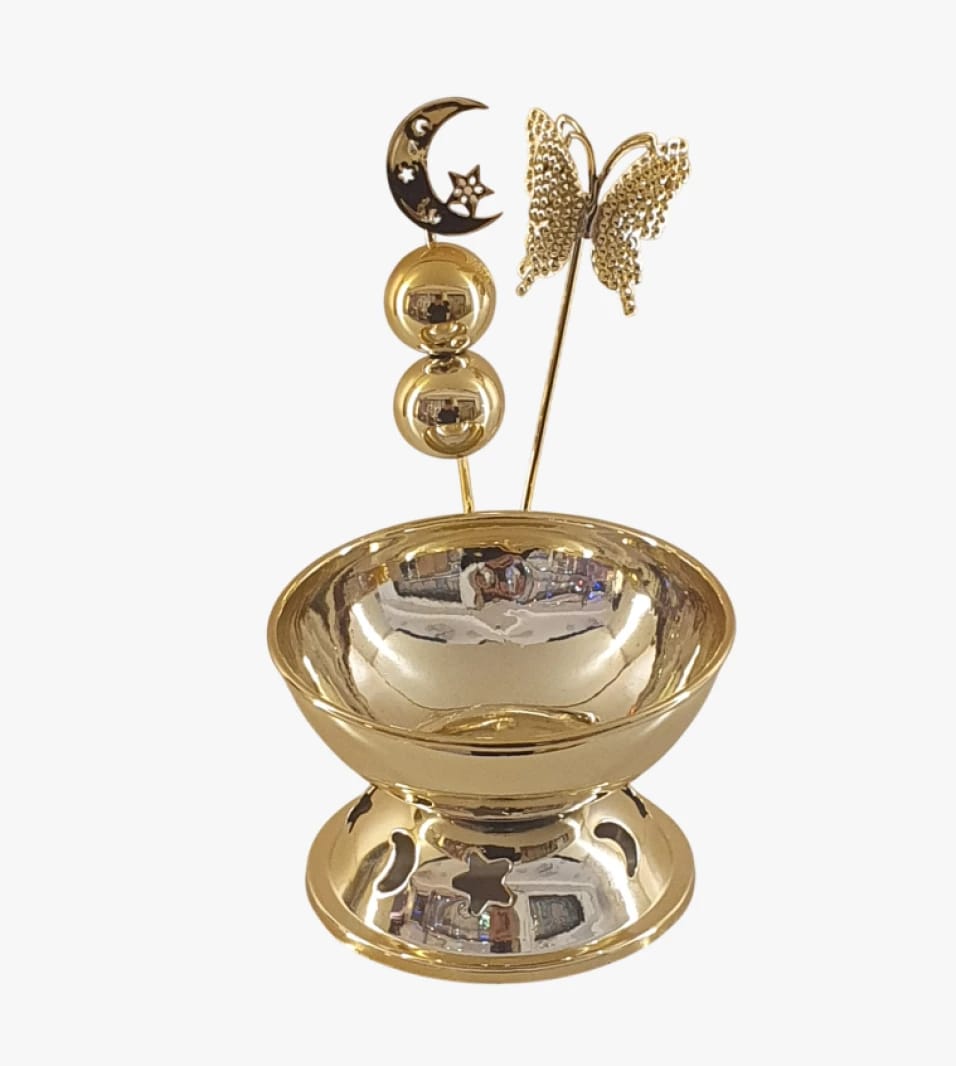 Luxurious Decorative Piece Featuring Iconic Brand Design with Moon and Butterfly for Exquisite Decor Enthusiasts