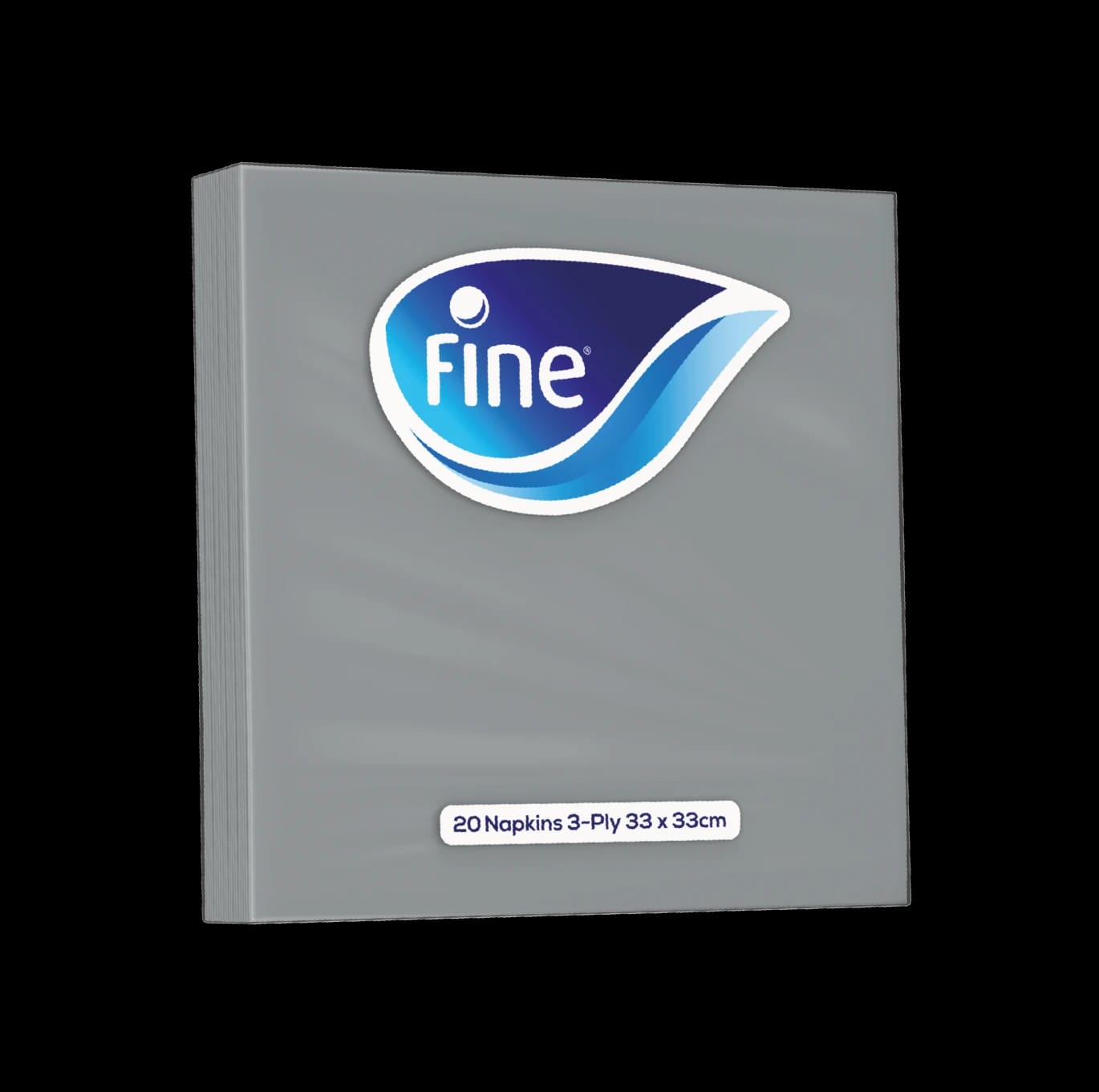 Table Napkins Fine Silver 20 Sheets 3 Ply 33X33 cm