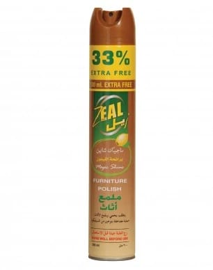 Zeal Lemon Magic Shine Furniture Polish 300ml