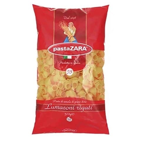 Pasta Zara Lumaconi Rigate No.53 500 Gram
