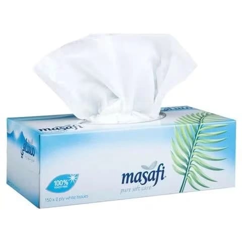 Masafi Facial Tissue White 130 pcs