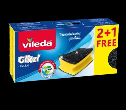 Vileda Glitzi Sponge Scourer 2+1 Free