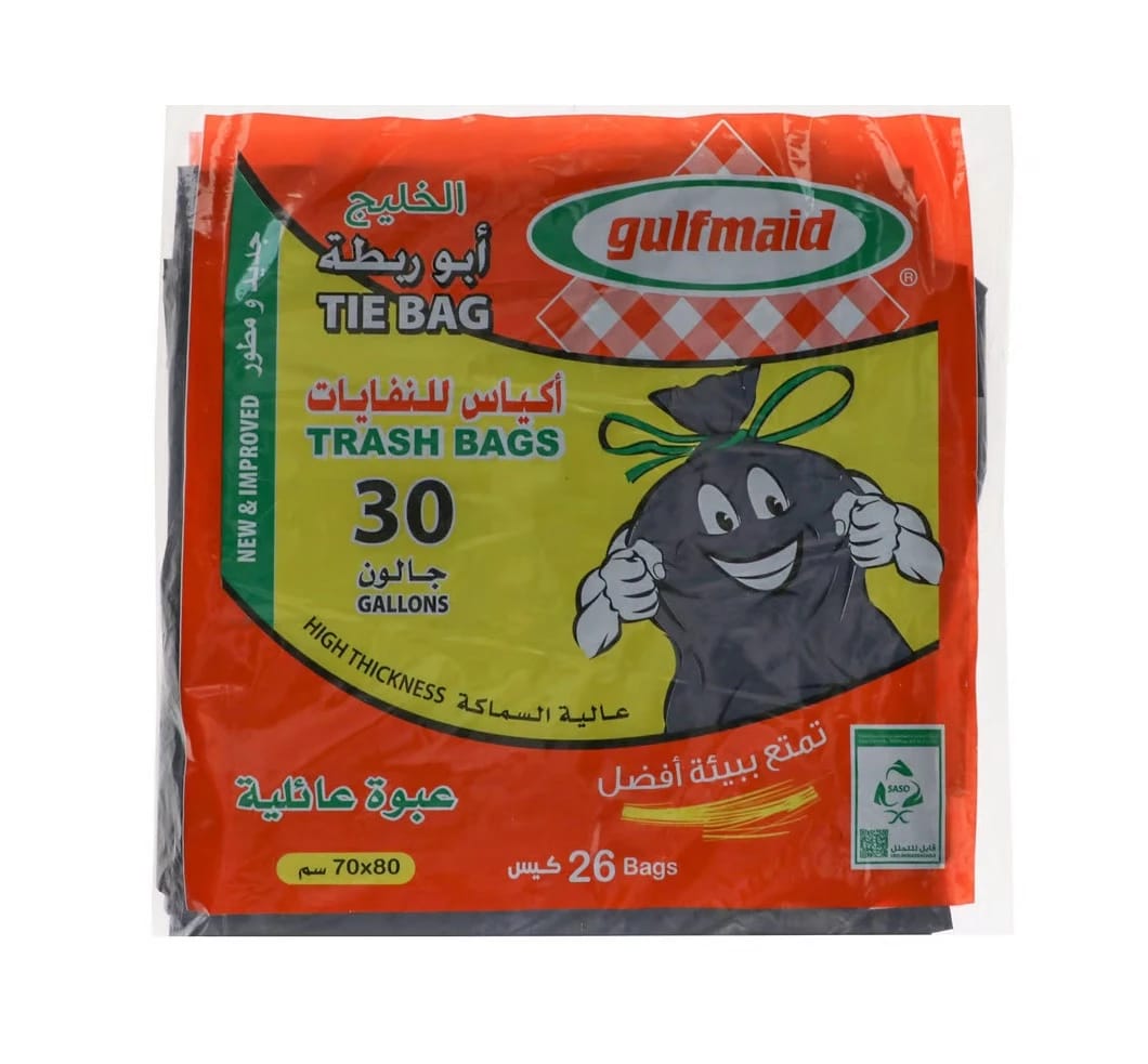 Gulfmaid Garbage Bags 30 Gallons, 70 x 80, 26 Pack