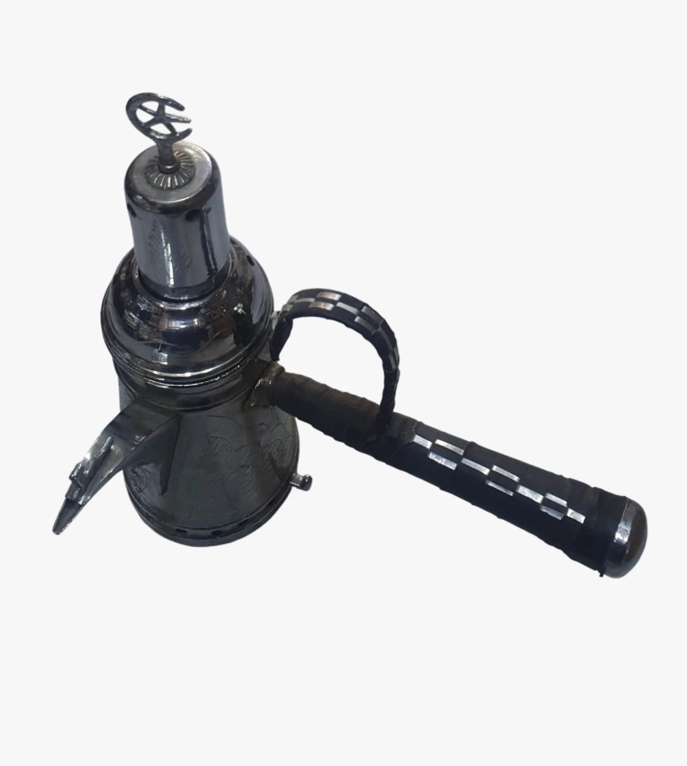 Luxury Stainless Steel Arabic Coffee Pot with Intricate Engraving and Traditional Design for Coffee Enthusiasts