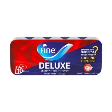 Fine Toilet Paper Deluxe 150 Sheets 3 Ply 12 Rolls