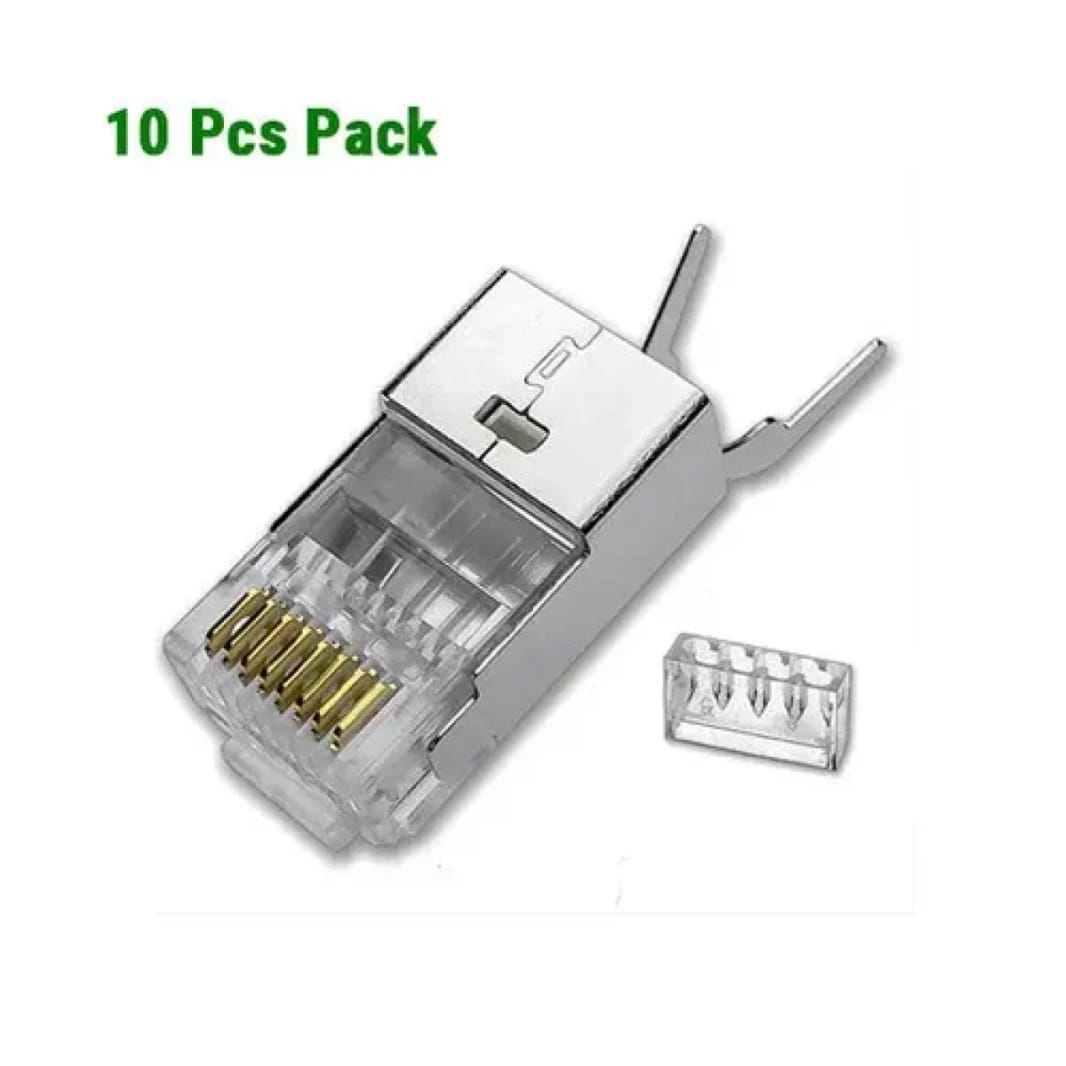UGREEN Cat 7 Shielded RJ45 Modular Plug Connector Gold-plated 50U - 10 Pieces