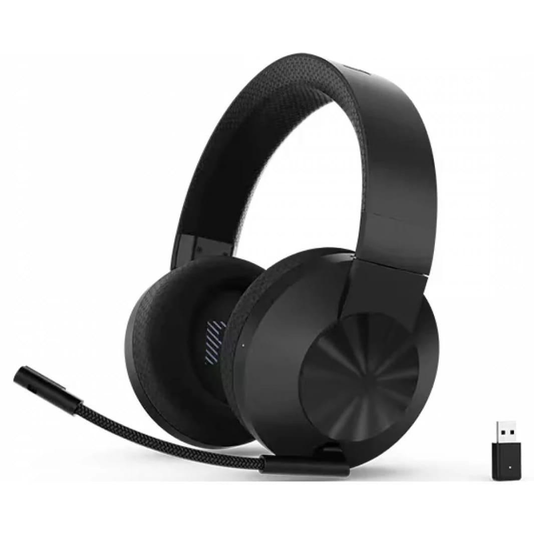 Lenovo Legion H600 Wireless Gaming Headset, Low-Latency 2.4GHz Lossless Audio, Powerful 50mm Drivers, 20-Hour Battery, and Flip-to-Mute Mic