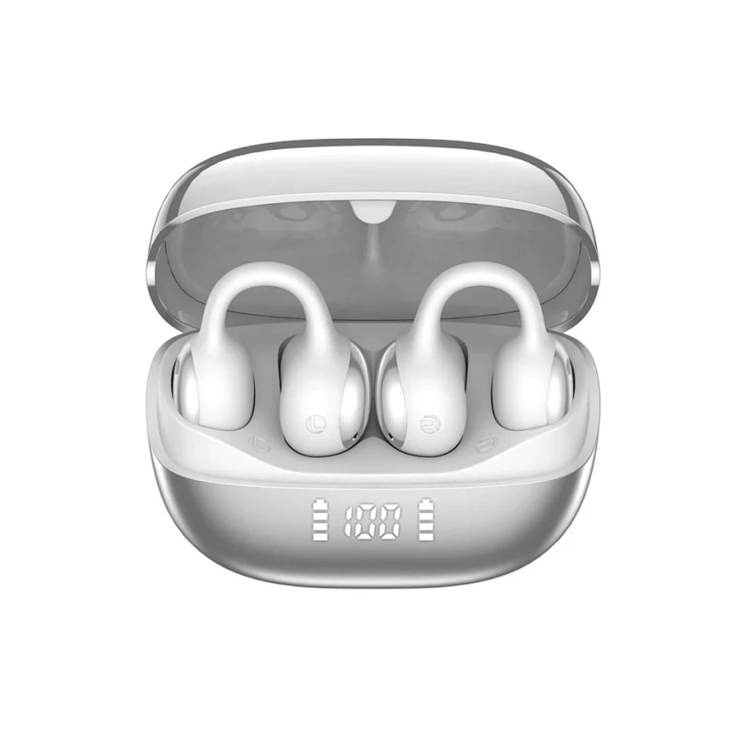 WiWU Ai302 Multilingual Real-time Translation Wireless Earbuds, IPX4, 4-MIC ENC, Type-C Charging Port, 60H Battery Life, Silver - 18 Monthly Warranty