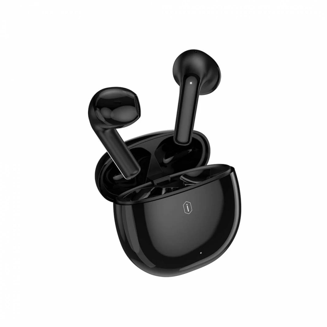 WiWU T31 ENC Half In Ear 4 Mic ENC TWS, Noise Reduction IPX4 Waterproof, 40H Battery Fast Charging - Black