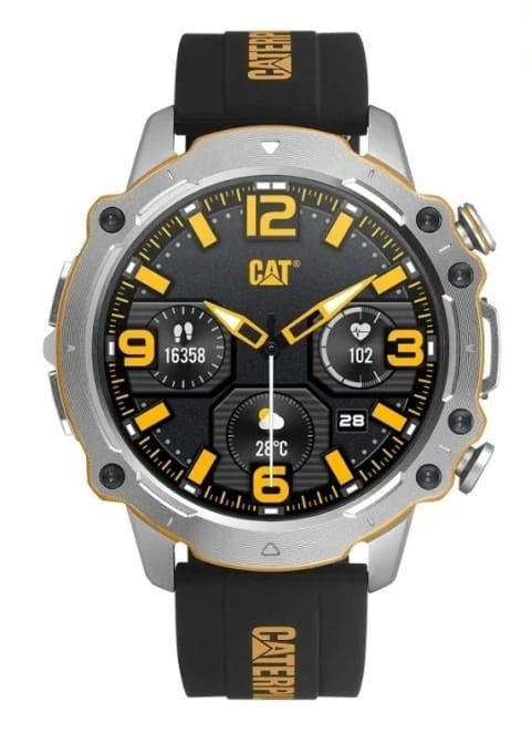 Caterpillar Smartwatch Black Silicone Strap