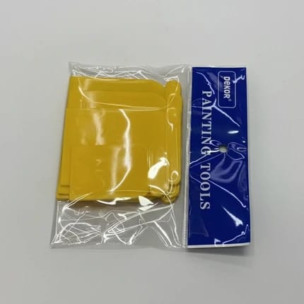PLASTIC SCRAPERS W/STEEL BLADE-4PCS