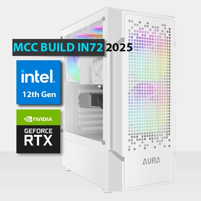 MCC IN72-25 - MIDAS Gaming PC Build || Intel Core i5-12400F 6-Core - GeForce RTX 3050 6GB Graphics Card