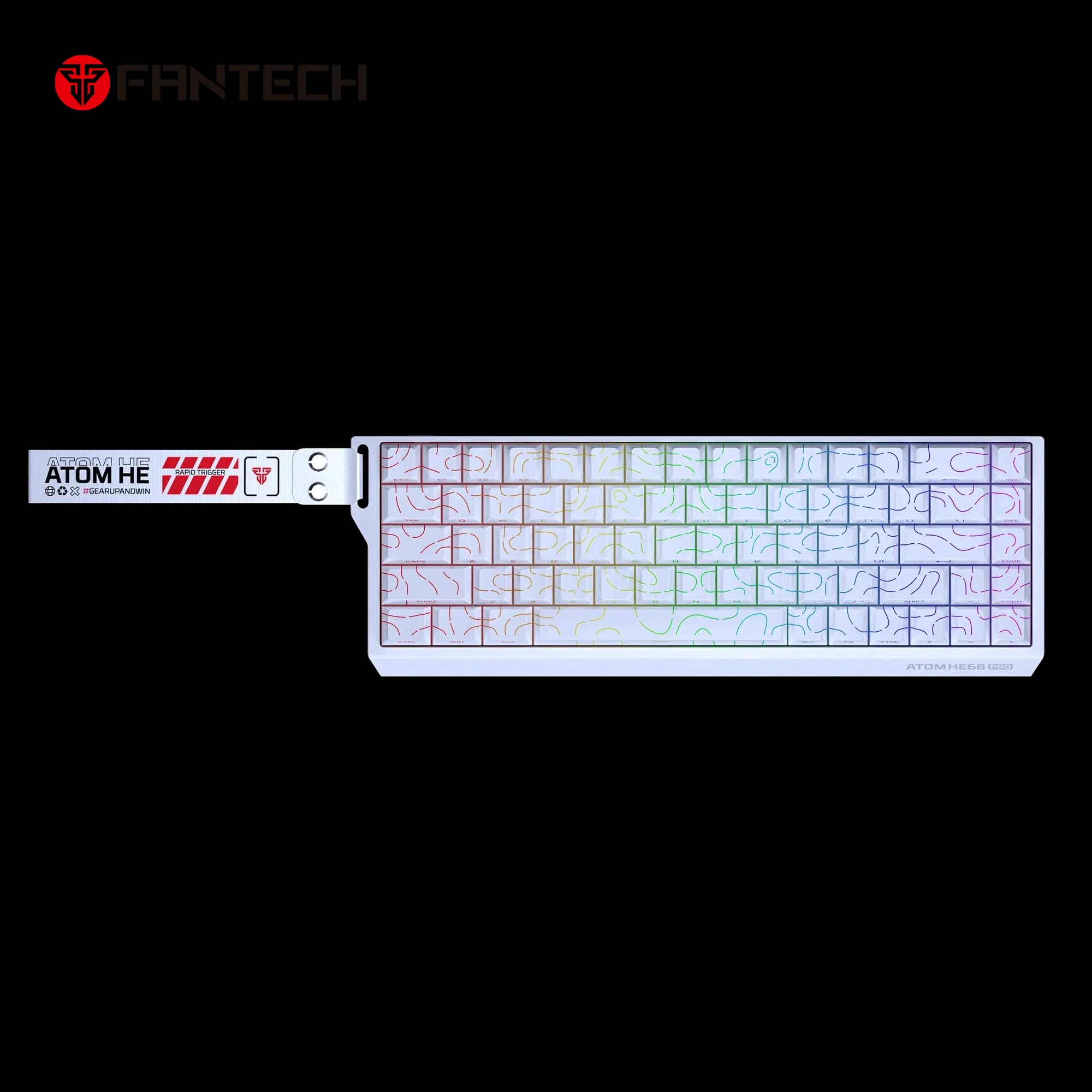 FANTECH MK922 ATOM HE68 PRO Wireless Magnetic Gaming Keyboard Topo Edition