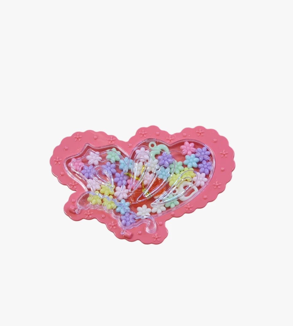 Cute Butterfly Shaped Decoration for Kids with Fun Colored Flower Beads - Perfect for Kawaii Decor Enthusiasts