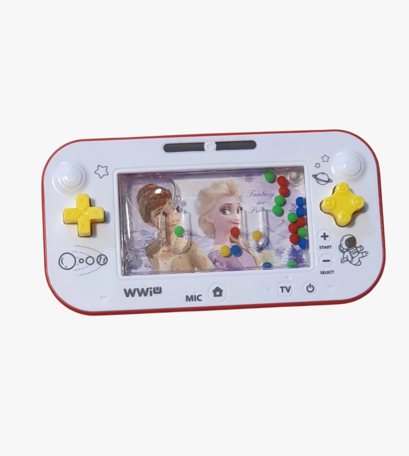 Portable Video Game for Kids WWIu Ice Princess Design with Colorful Buttons and Entertaining Games for Fun