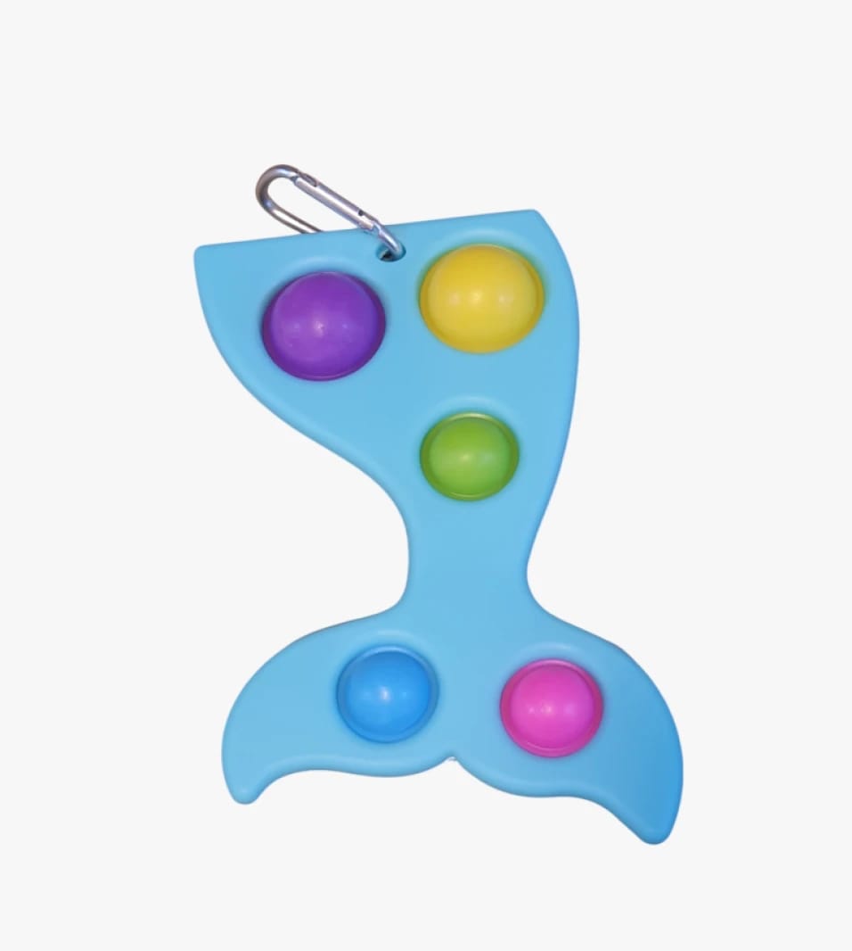 Bubble Push Sensory Toy for Kids and Adults in Fun Mermaid Tail Design with Bright and Attractive Brand Colors