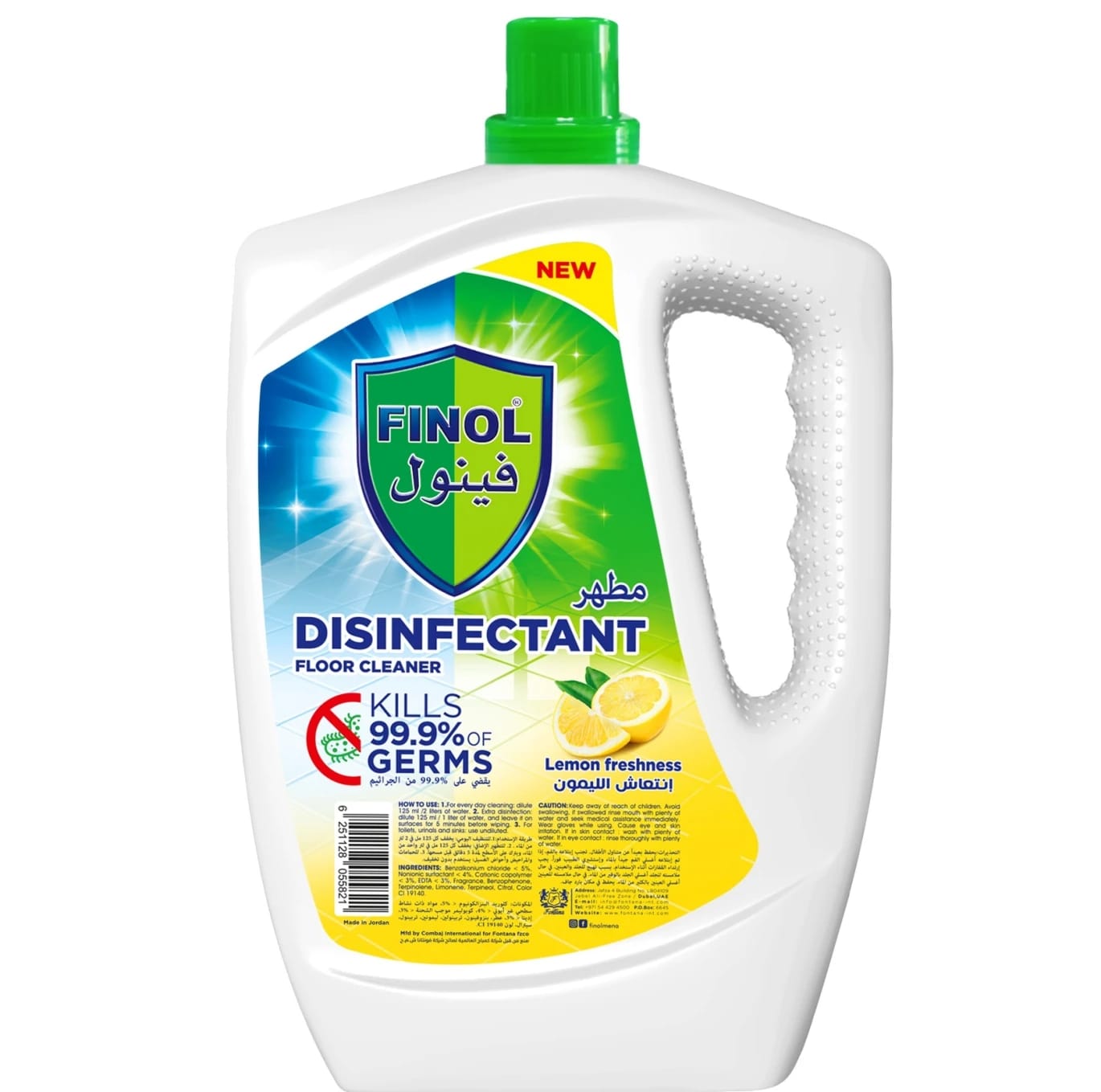 Finol disinfectant floor cleaner lemon freshness 1.5 L