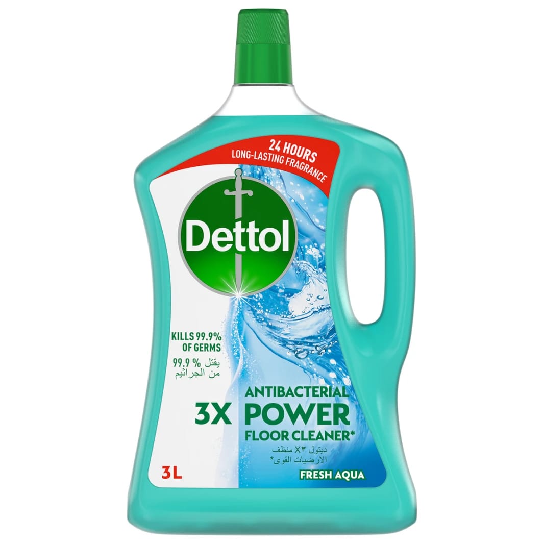 Dettol Antibacterial Power Floor Cleaner fresh aqua 3 Litre