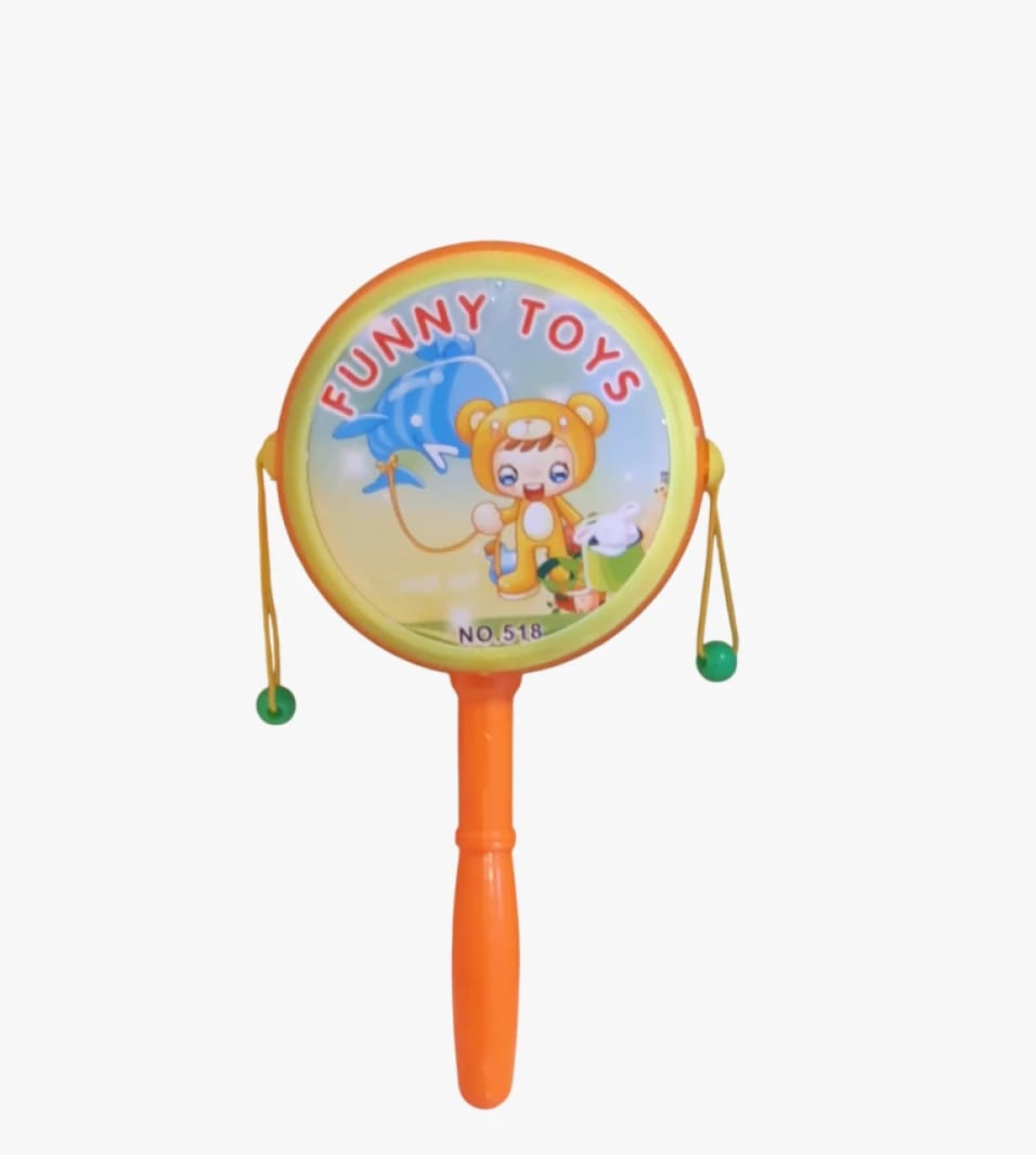 Funny Animal Design Small Drum Toy for Kids with Cute Strike Sticks Ideal for Playful Child Music
