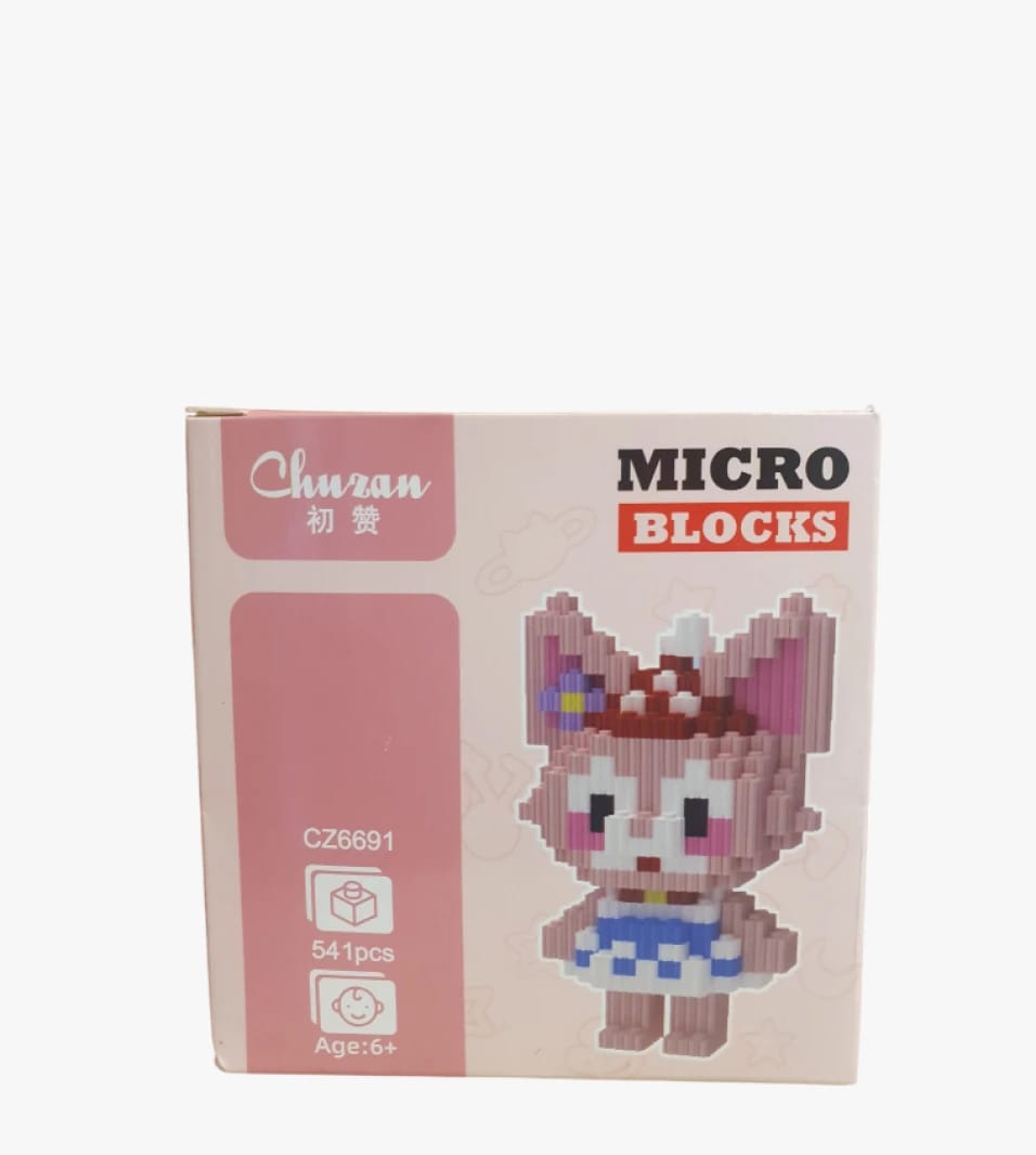 Churan Micro Blocks Set for Ages 6+ Featuring Cute Character Design for Enthusiastic Builders and Players