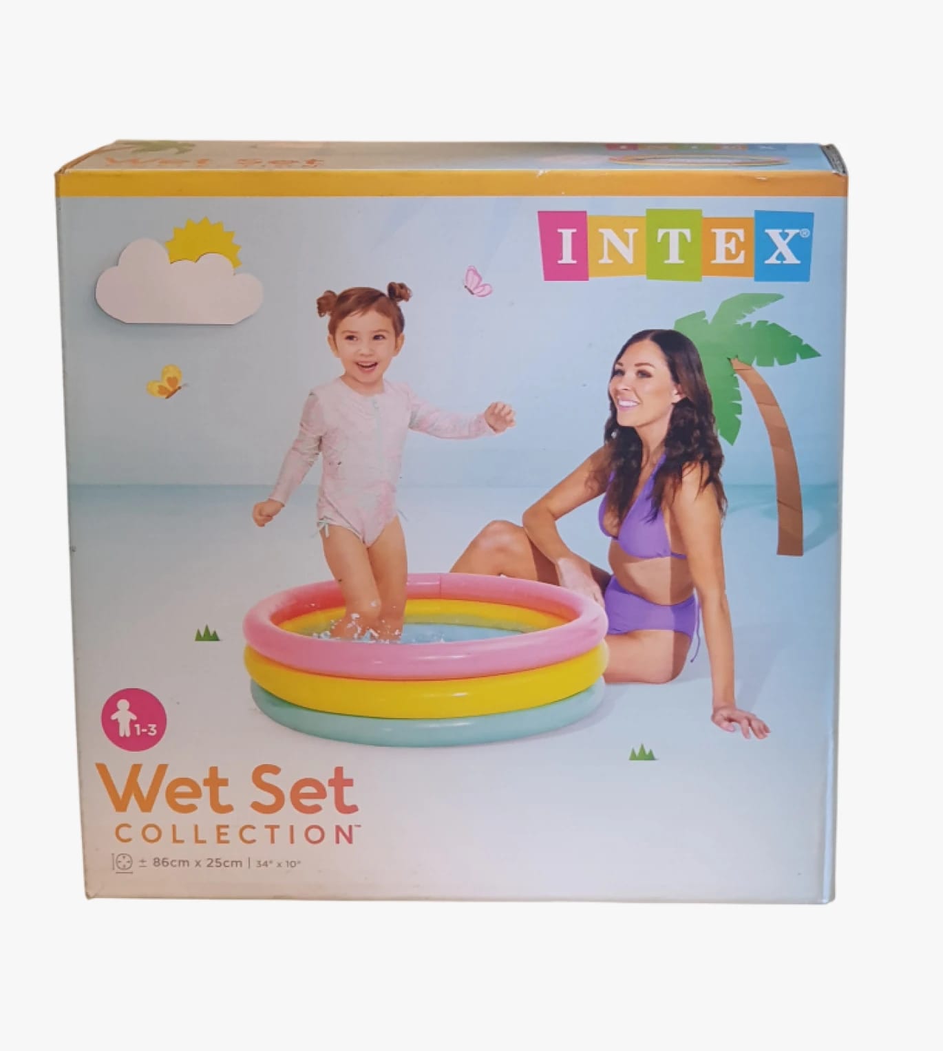 Intex Kid's Water Set, Colorful Design Pool for Ages 1 to 3 Years for Fun Water Play Activities