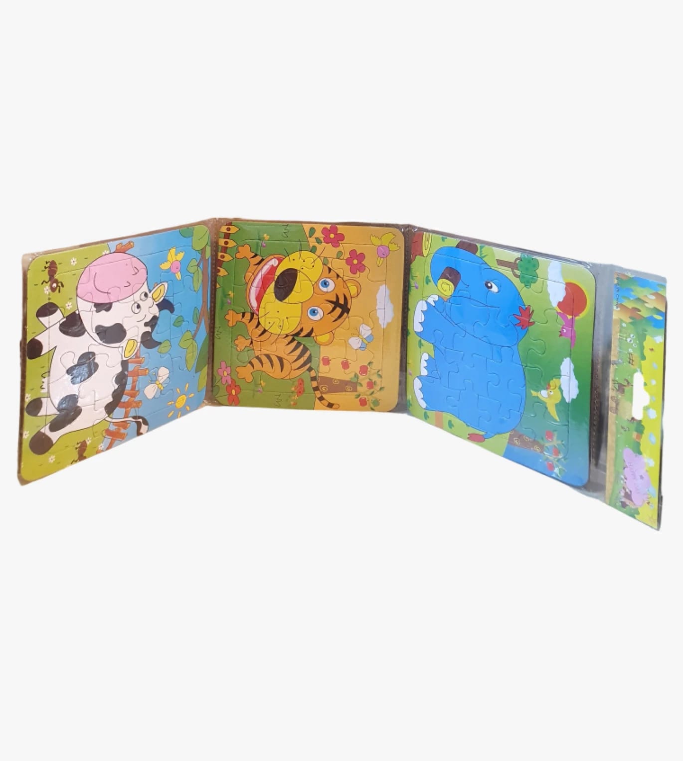 Joyful Puzzle and Coloring Book Set with Colorful Animals for Young Children, Perfect Educational and Fun Gift by Kids Brand