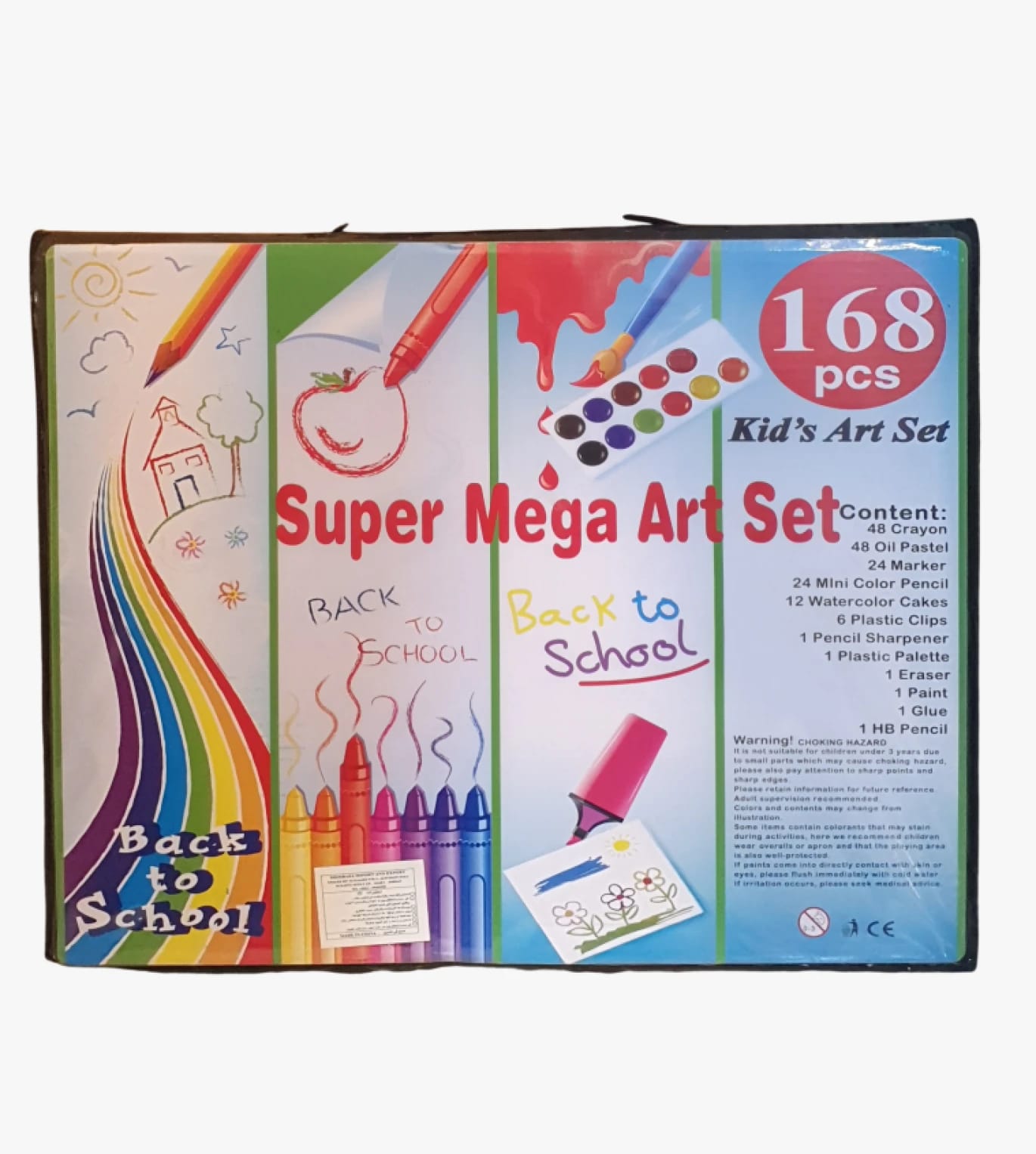 Super Mega Art Set for Kids to Boost Creativity with Complete High-Quality Components and Fun Design.