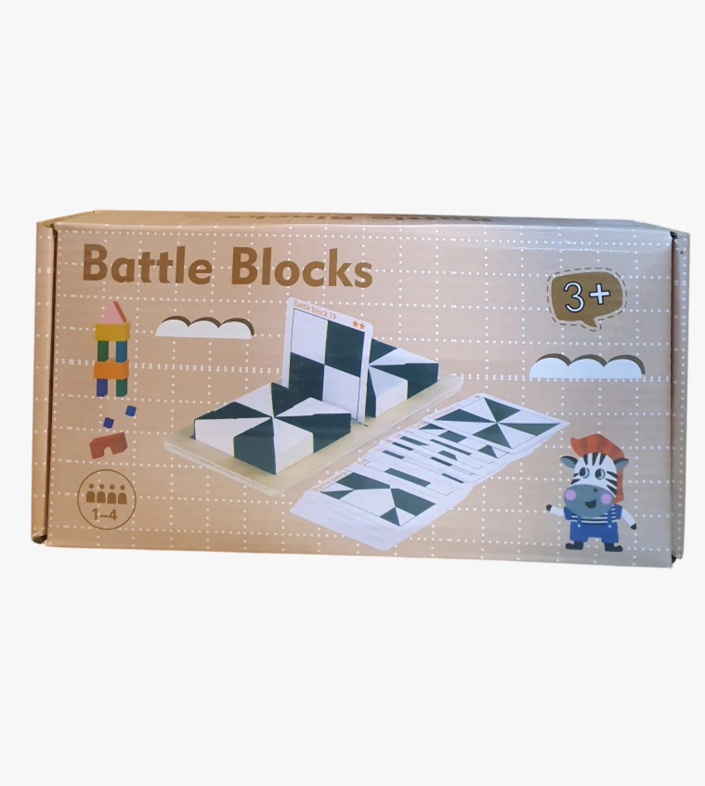 Innovative Battle Blocks Game for Children Aged 3 and Up to Develop Mental Skills and Creative Imagination