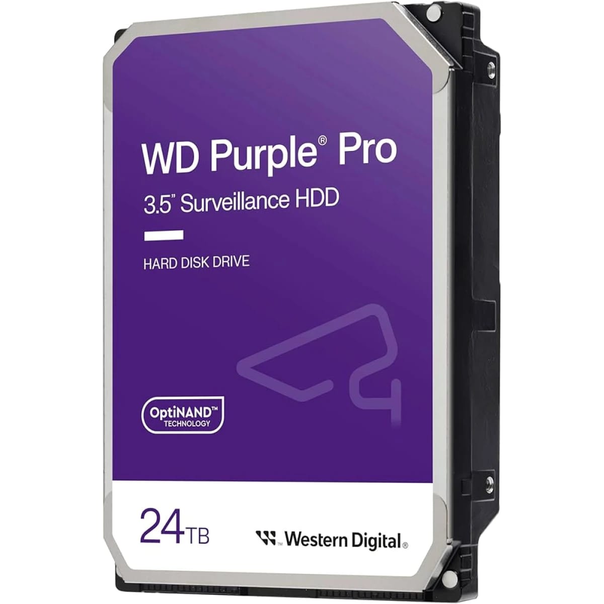 النظام الرقمي الغربي 24 تيرابايت WD Purple Pro لتخزين المراقبة HDD SATA 6 Gb/s 7200 RPM 512 ميجابايت مخبأ