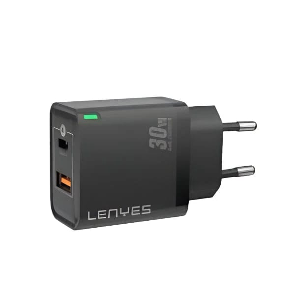 شاحن لينيس LCH56 غان 30 واط - شحن سريع USB و Type-C