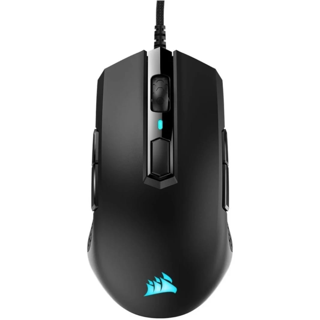 ماوس الألعاب كورسير M55 RGB PRO بمستشعر ضوئي بقبضة متعددة وسلكي بدقة 12,400 DPI