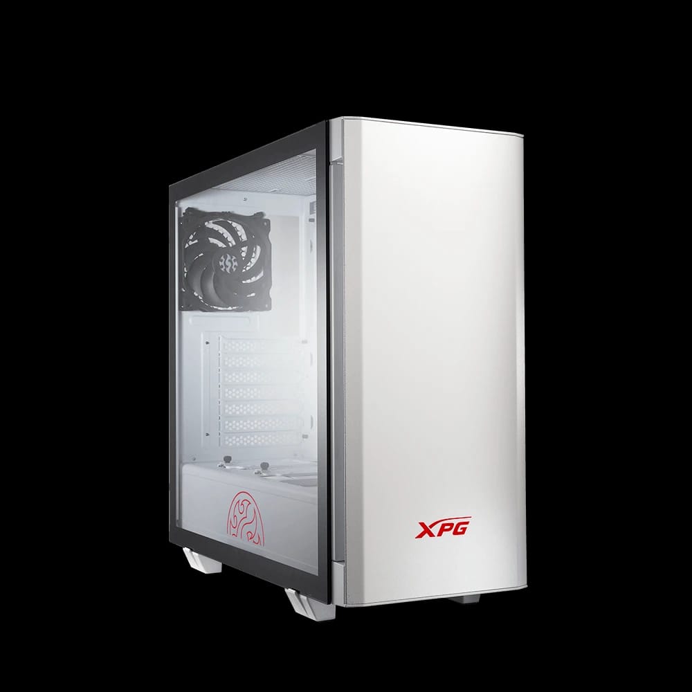 XPG INVADER Mid-Tower Gaming PC Chassis (White)