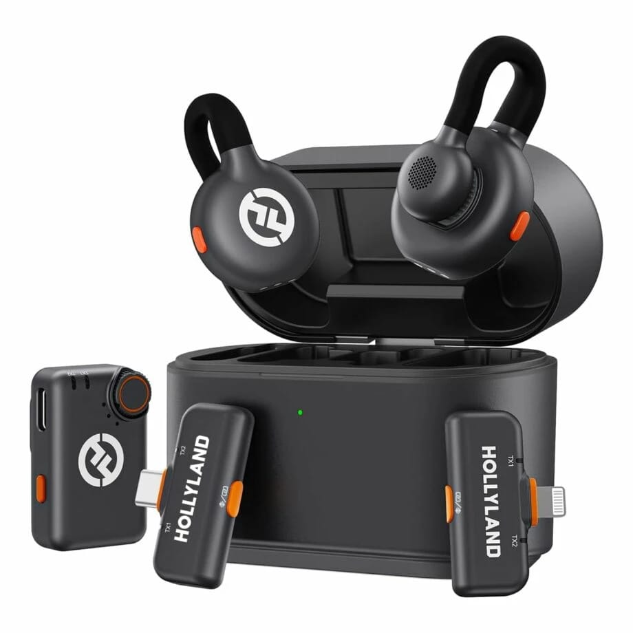 مجموعة Hollyland Lark M2S Ultimate (كاميرا RX+Lightning RX) ميكروفونات لافاليير لاسلكية