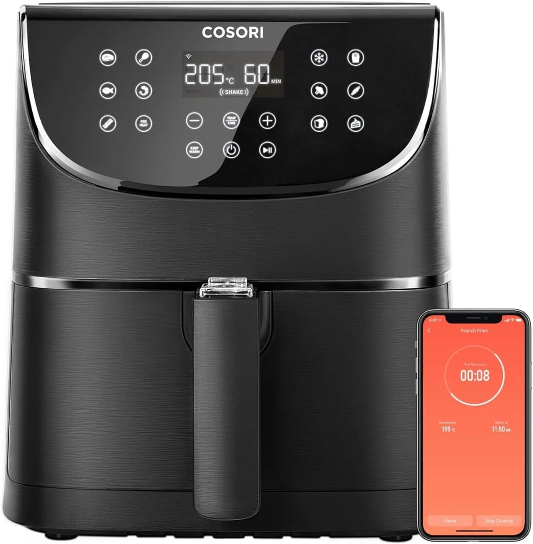 COSORI 5.5L Smart Air Fryer Oven 200 Recipes (Cookbook & Online) APP Control