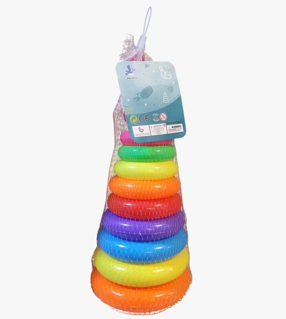 Zin Ying Children's Colorful Ring Toy Educational Flamingo Design for Early Learning Stimulation