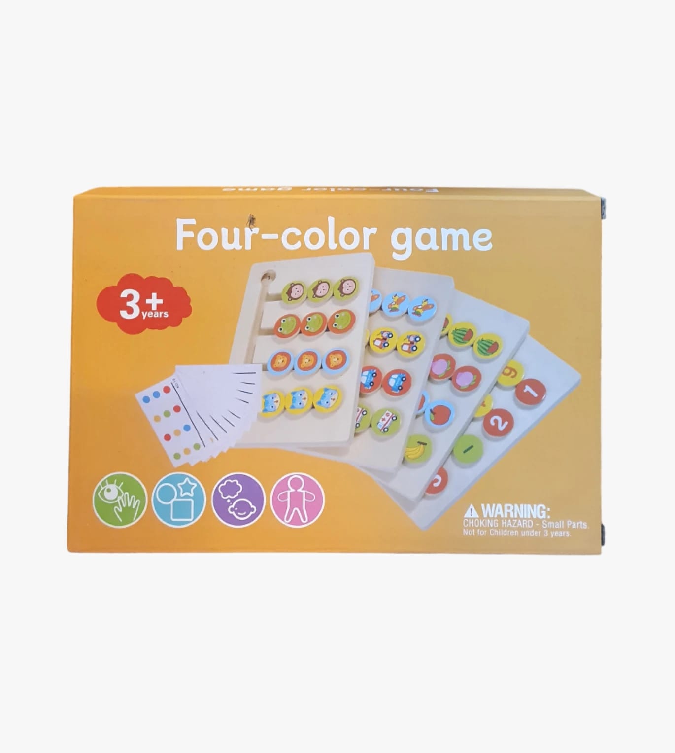 Four-Color Game for Children with Fun and Engaging Design to Develop Sensory Skills and Color Recognition