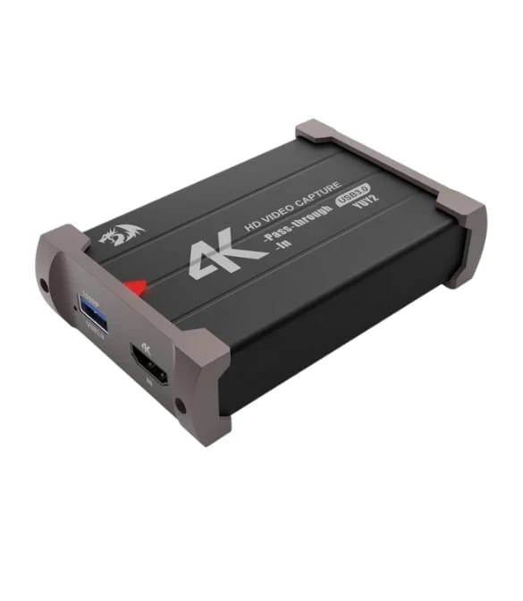 كارت فيديو Redragon VC321 4K، USB 3.0 بدقة 1080p و60 إطار في الثانية